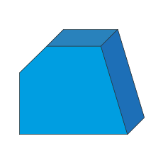 5 Sided Trapezoid Foam