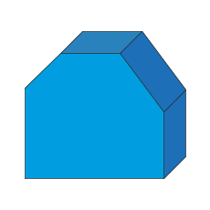 6 Sided Trapezoid Foam