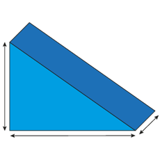 foam wedge triangle cut