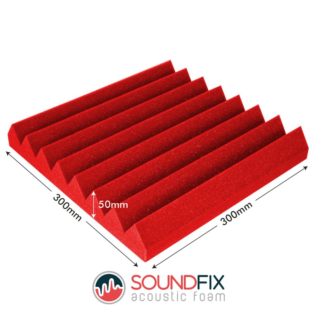 acoustic foam tile red