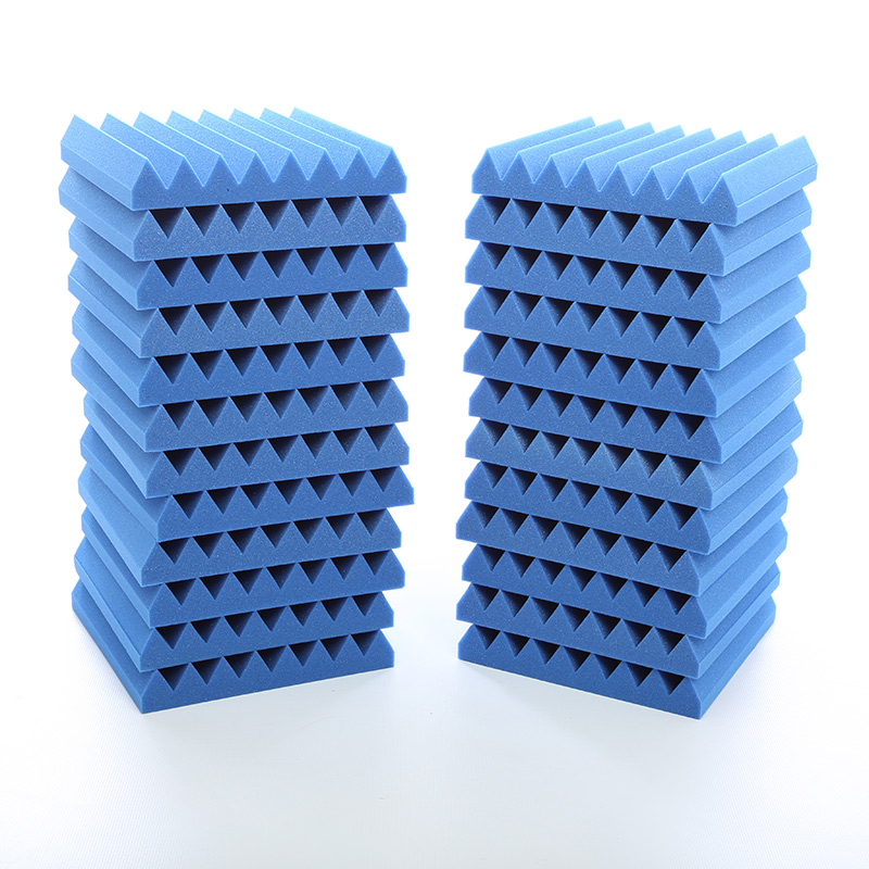 Blue Acoustic Foam Tiles Wedge