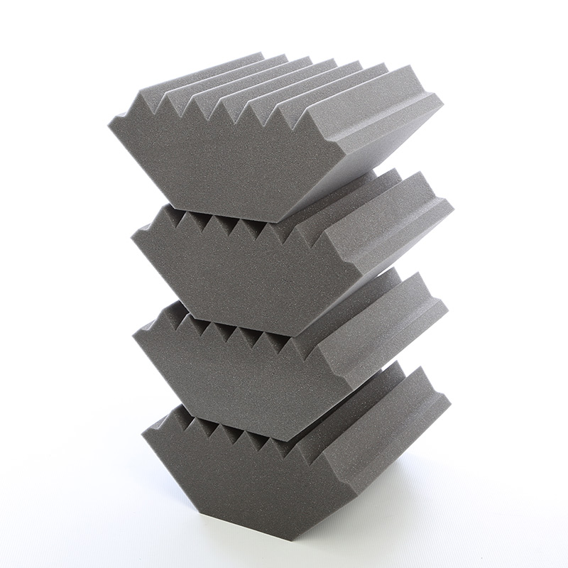 Grey Wedge Acoustic Foam Bass Traps