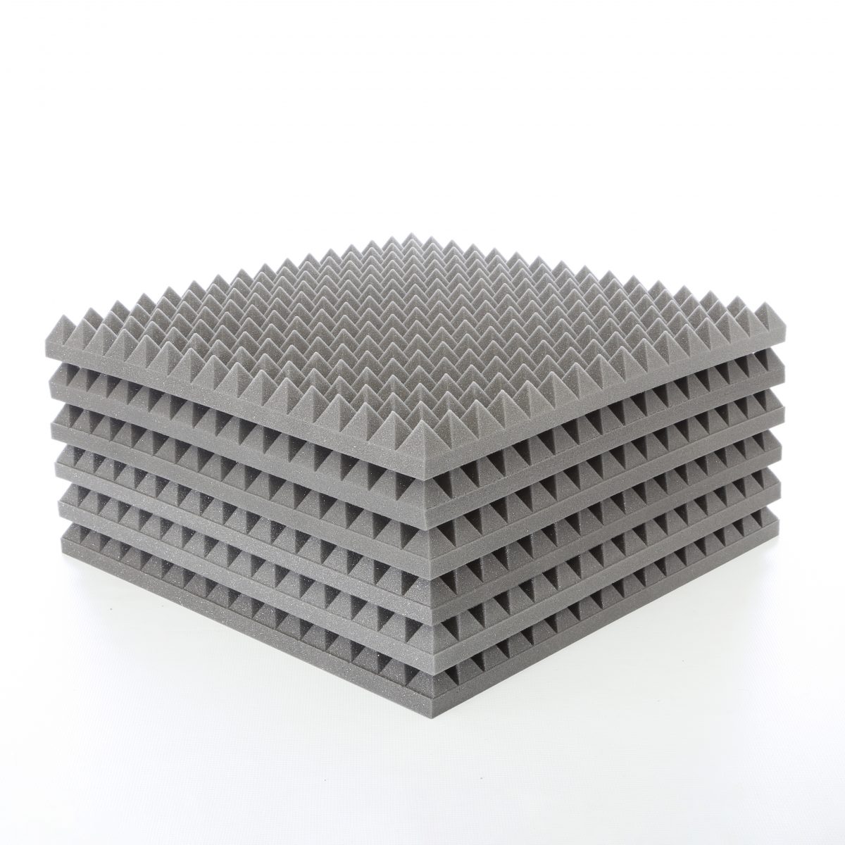 Grey Large Acoustic Foam Pyramid Panels