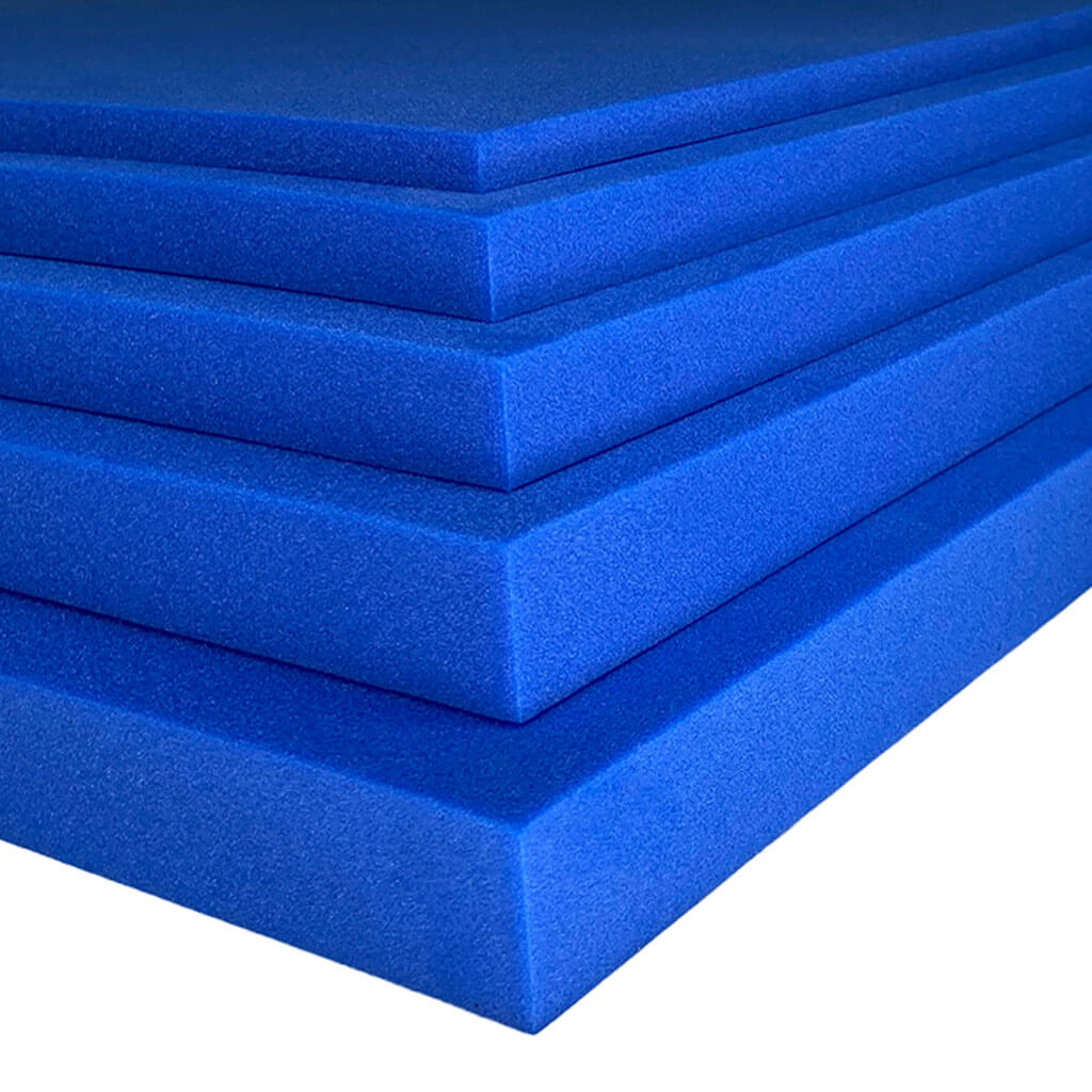 Blue Plastazote LD33 closed cell foam sheets
